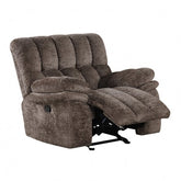 Hieronymus Glider Recliner Chair Model Fm64001Db-Ch-M By Furniture Of America